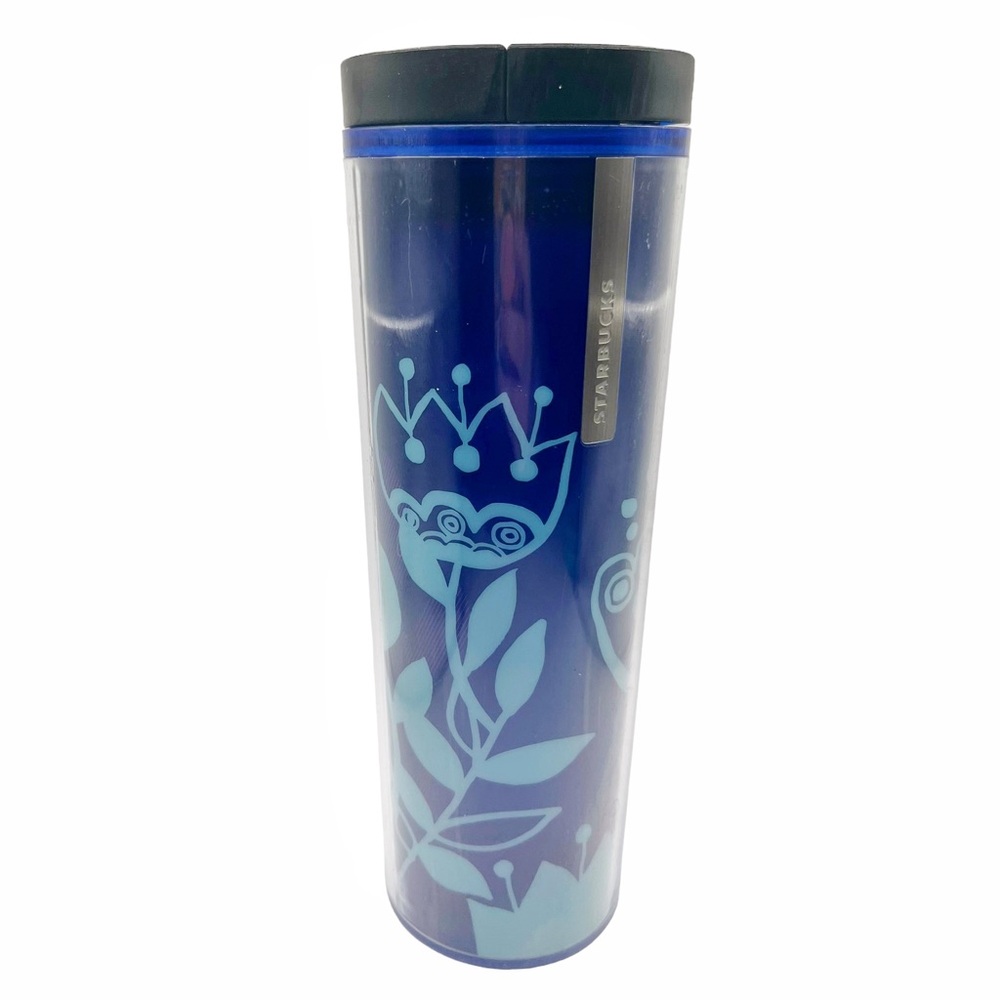 Starbucks Blue Tulip Travel Mug Tumbler